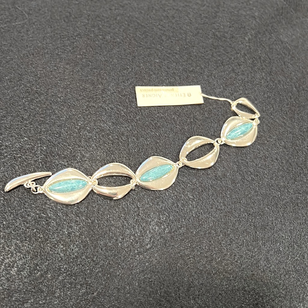 NWT Etienne Aigner diver & turquoise bracelet.